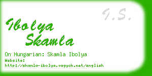 ibolya skamla business card